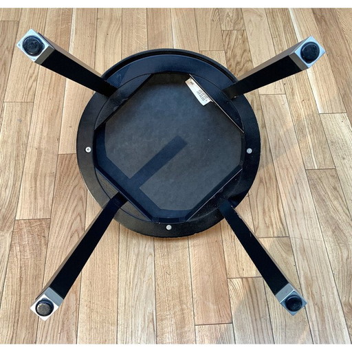 Vintage Tonon stoel in hout en leer van Christian Dior