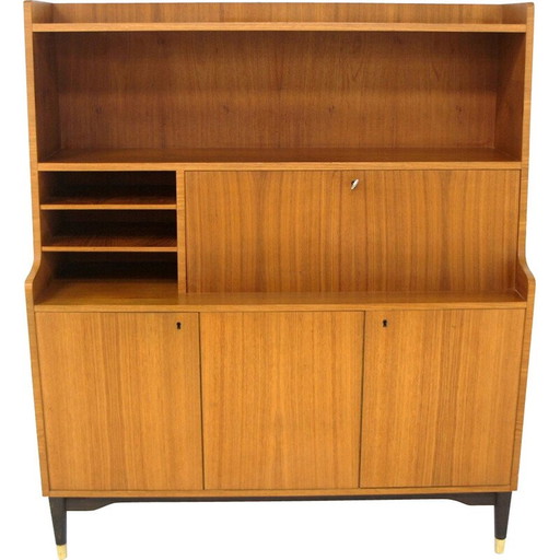 Vintage teakhouten secretaire, Zweden 1960