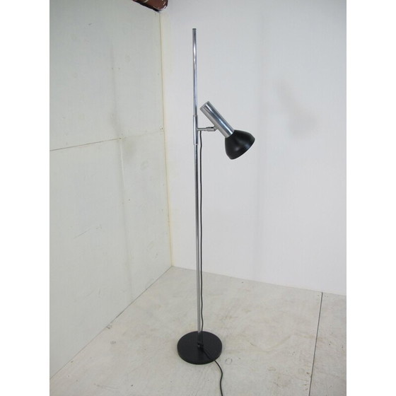 Image 1 of Vintage verstelbare vloerlamp in verchroomd staal van Gepo, Nederland 1960