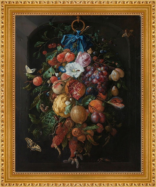 Jan Davidsz De Heem---Festoen Met Vruchten  Xxl