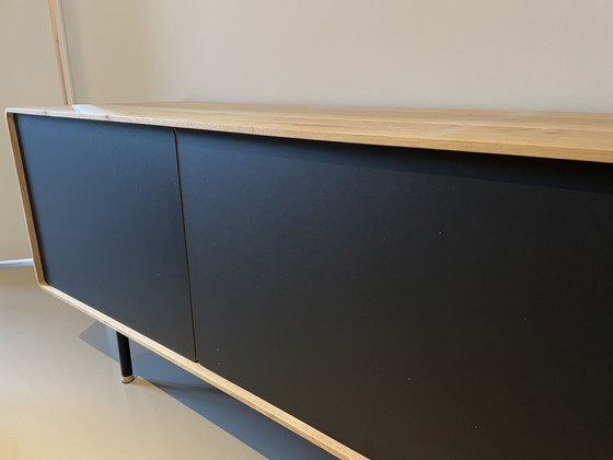 Image 1 of Gazzda Fina Dressoir/Tv-Meubel In Naturel Eikenhout En Zwart