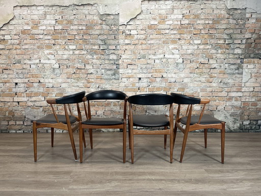 4x Broderna Andersen Vintage Rosewood and Skai Chairs