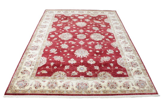 Image 1 of Origineel handgeknoopt Ziegler tapijt 258 X 182 Cm Topconditie