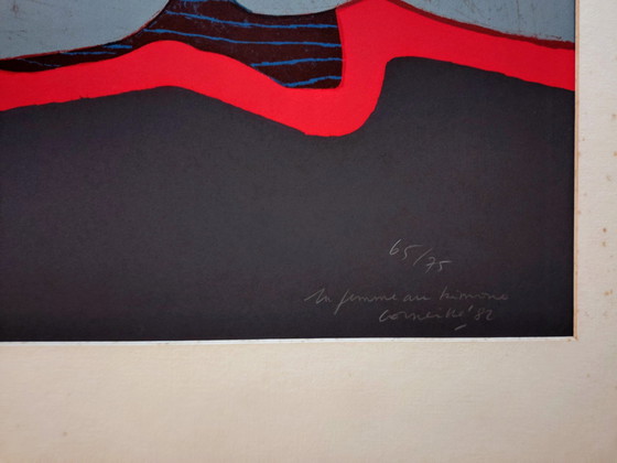 Image 1 of Corneille ´82 litho - La Femme Au Kimono