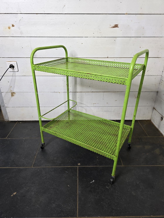 Image 1 of Mathieu Matégot trolley op wielen