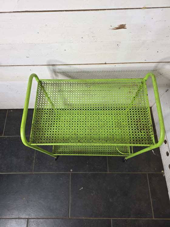 Image 1 of Mathieu Matégot trolley op wielen