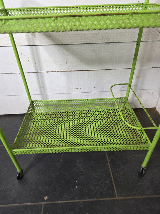 Image 1 of Mathieu Matégot trolley op wielen