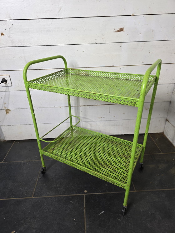 Image 1 of Mathieu Matégot trolley op wielen