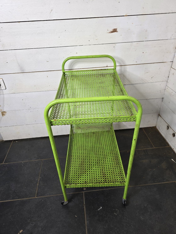 Image 1 of Mathieu Matégot trolley op wielen