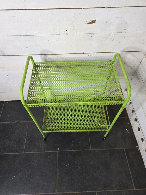 Image 1 of Mathieu Matégot trolley op wielen