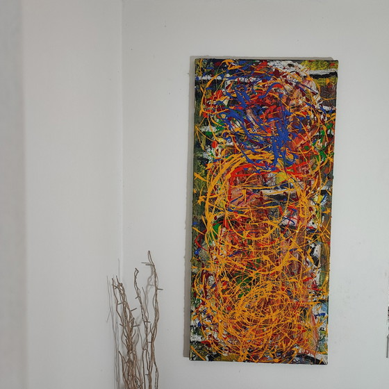 Image 1 of Xxl Kunstschilderij Kunstontwerp Acryl Op Canvas