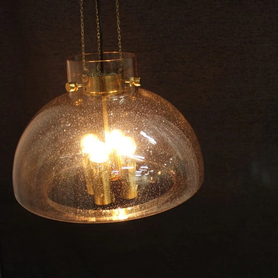 Image 1 of Vintage Glashütte Limburg hanglamp