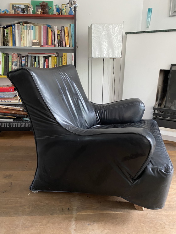 Image 1 of Gelderland fauteuil zwart leer