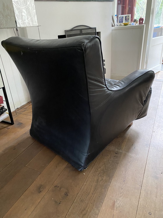 Image 1 of Gelderland fauteuil zwart leer