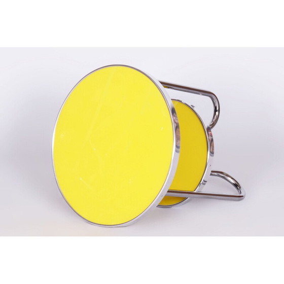 Image 1 of Vintage Bauhaus tafel in chroom, vurenhout en glas voor Kovona, Tsjecho-Slowakije 1930