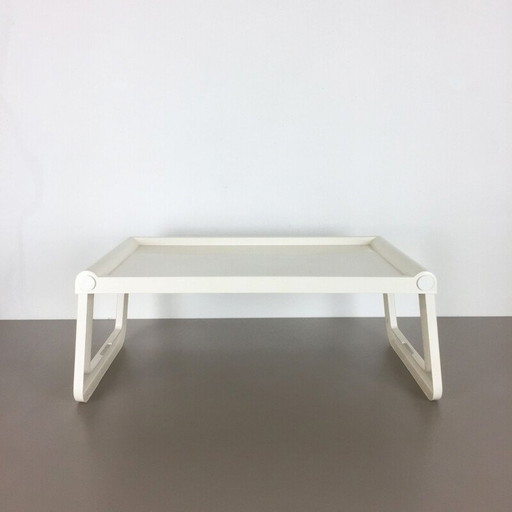 Vintage wit plastic dienblad van Luigi Massoni voor Guzzini, Italië 1980