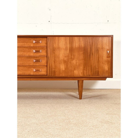 Image 1 of Deens vintage dressoir in teakhout van Clausen en Zoon, jaren 1960