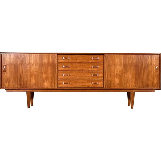 Image 1 of Deens vintage dressoir in teakhout van Clausen en Zoon, jaren 1960