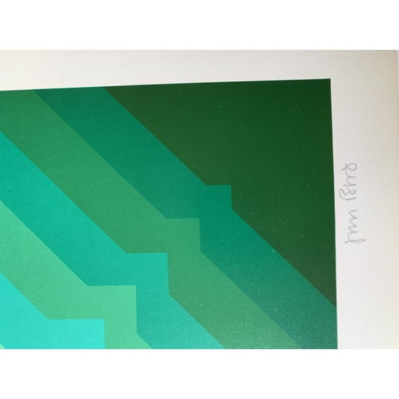 Image 1 of Vintage fotolithografie door Jim Bird, 1972
