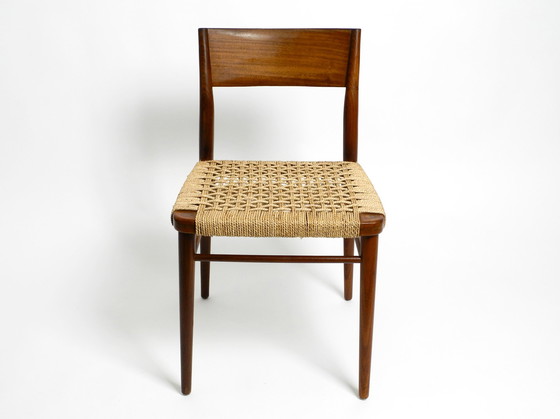 Image 1 of Twee originele Wilkhahn stoelen uit 1960 gemaakt van walnoot met rieten rieten | Model 351 door Georg Leowald