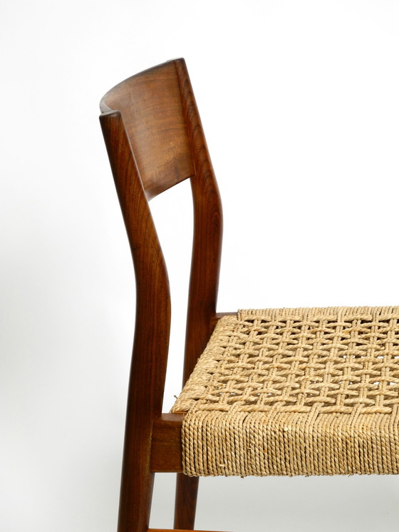 Image 1 of Twee originele Wilkhahn stoelen uit 1960 gemaakt van walnoot met rieten rieten | Model 351 door Georg Leowald