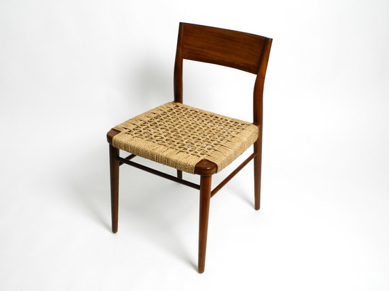 Image 1 of Twee originele Wilkhahn stoelen uit 1960 gemaakt van walnoot met rieten rieten | Model 351 door Georg Leowald