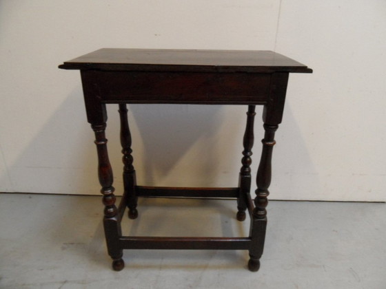 Image 1 of Antiek Eiken Sidetable