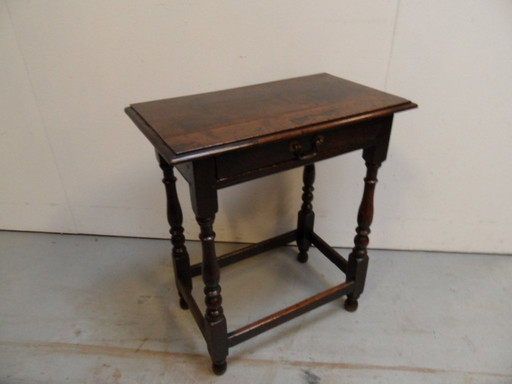 Antiek Eiken Sidetable