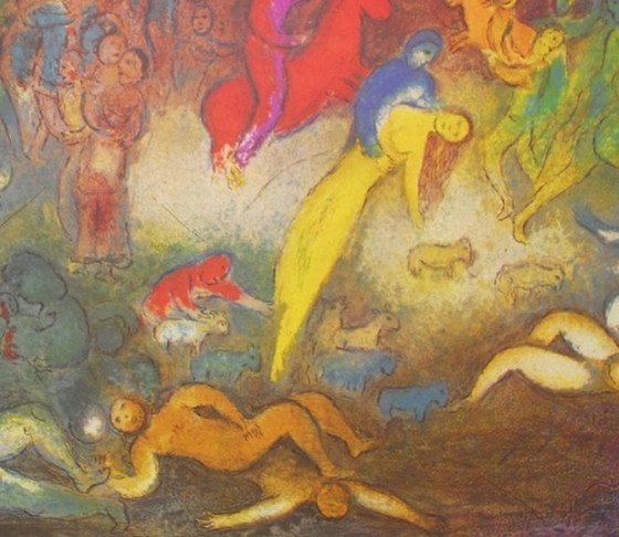 Image 1 of Marc Chagall - Chagall op dreef/Columbus