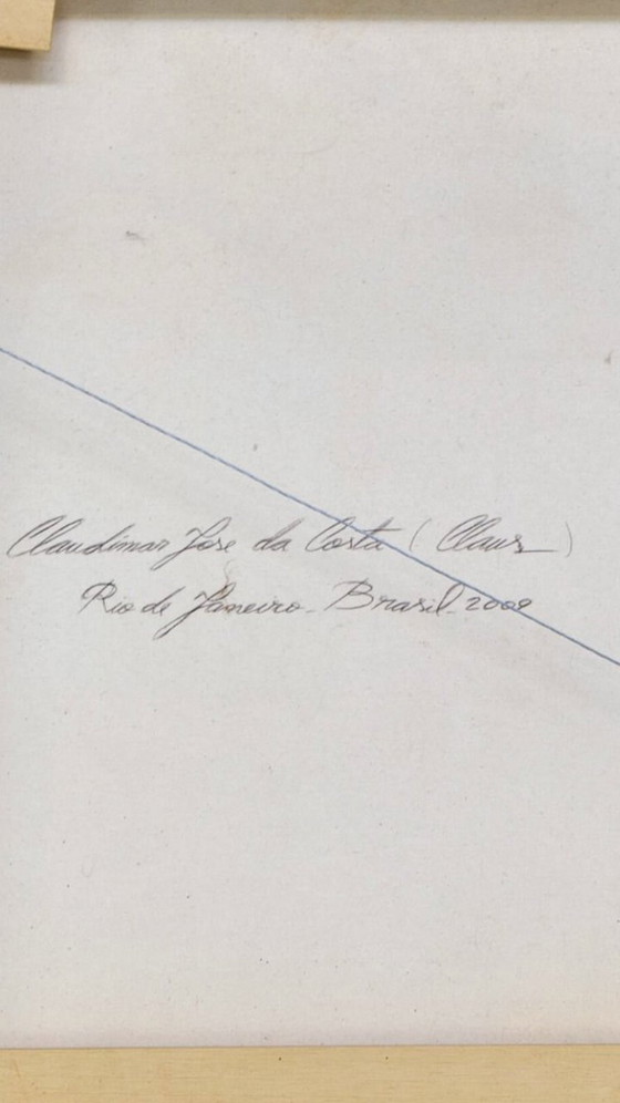 Image 1 of Claus Costa Pop Art Gandhi Schilderij 