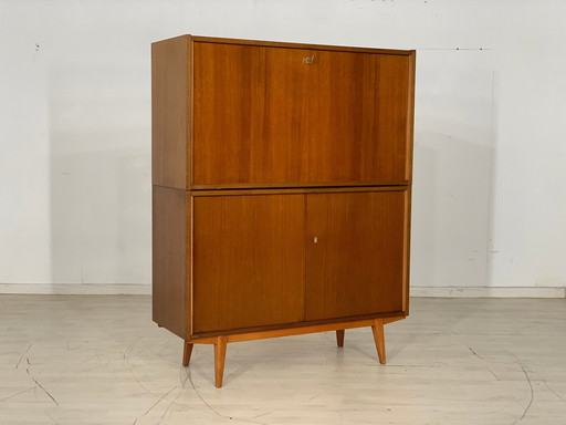 Mid Century secretaire ladekast schrijftafel vintage