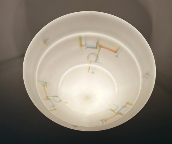 Image 1 of Art Deco Glazen Hanglamp