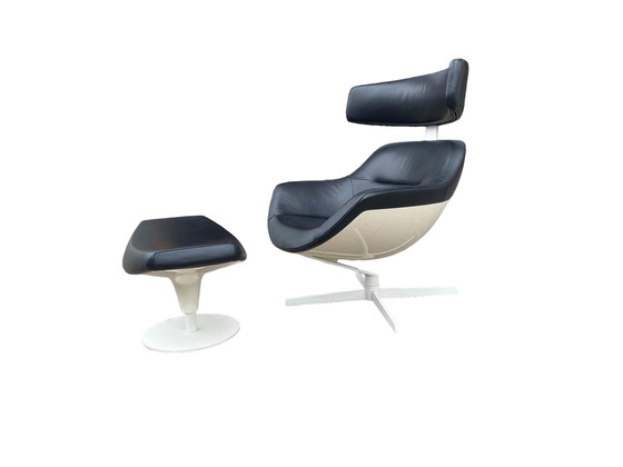 Image 1 of Auckland Lounge Chair And Ottoman By J.M. Massaud For Cassina