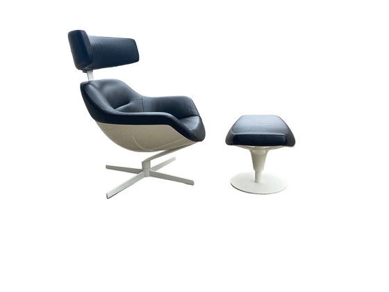 Image 1 of Auckland Lounge Chair And Ottoman By J.M. Massaud For Cassina