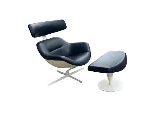 Image 1 of Auckland Lounge Chair And Ottoman By J.M. Massaud For Cassina