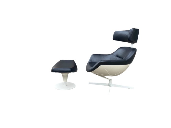 Image 1 of Auckland Lounge Chair And Ottoman By J.M. Massaud For Cassina