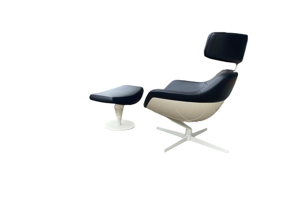 Image 1 of Auckland Lounge Chair And Ottoman By J.M. Massaud For Cassina