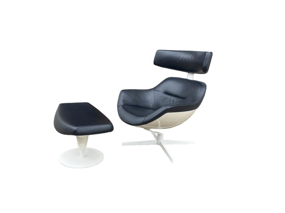 Image 1 of Auckland Lounge Chair And Ottoman By J.M. Massaud For Cassina