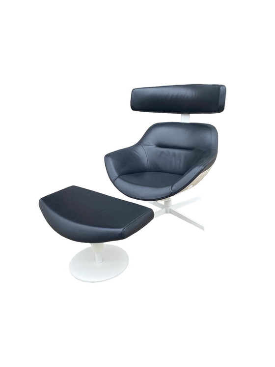 Image 1 of Auckland Lounge Chair And Ottoman By J.M. Massaud For Cassina