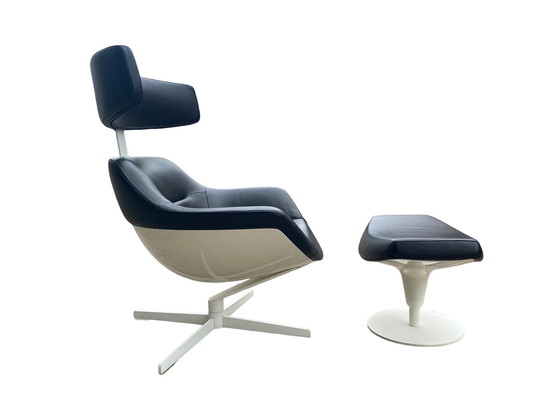 Image 1 of Auckland Lounge Chair And Ottoman By J.M. Massaud For Cassina