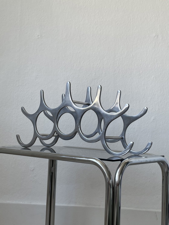 Image 1 of Michael Noll Wijnrek gepolijst aluminium