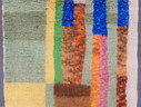 Berber tapijt -238 cm x 165 cm - gekleurde wol
