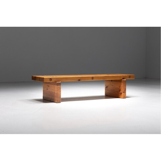 Image 1 of Vintage "Bamse" grenen bank door Roland Wilhelmsson voor Karl Andersson en Söner, Zweden 1971