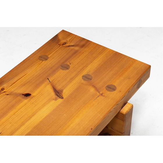 Image 1 of Vintage "Bamse" grenen bank door Roland Wilhelmsson voor Karl Andersson en Söner, Zweden 1971