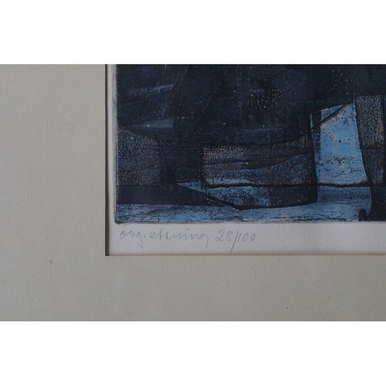 Image 1 of Vintage schilderij van Bertil Lundberg, 1962