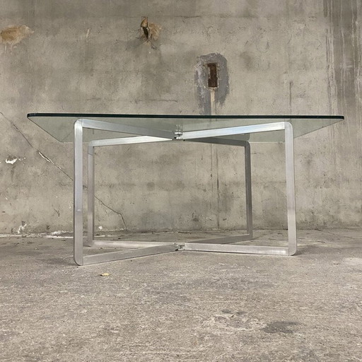 Vintage aluminium console van Michel Boyer voor Rouve