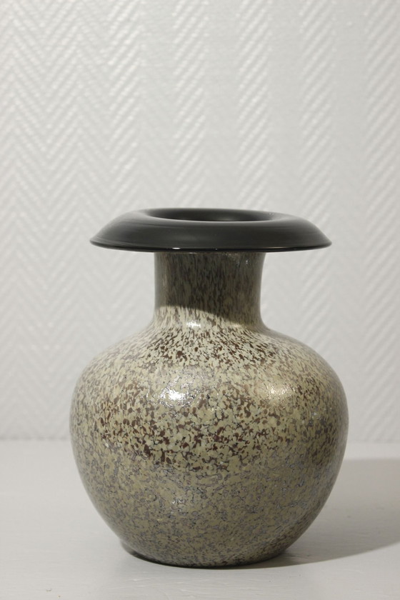 Image 1 of Paar grote oude vazen Verre Soufflé Moucheté Irisé