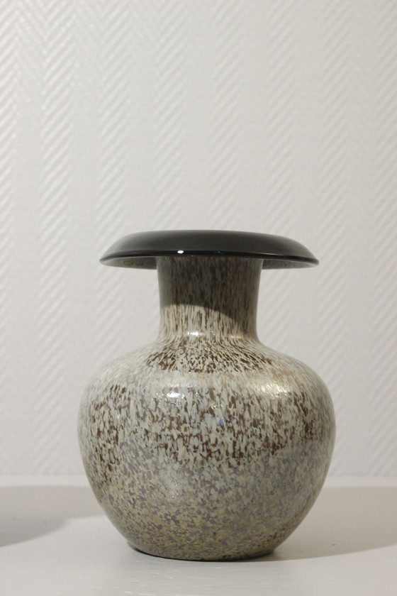 Image 1 of Paar grote oude vazen Verre Soufflé Moucheté Irisé