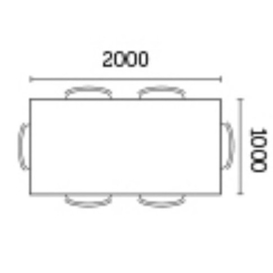 Image 1 of Tafelblad Arp Design 200X100