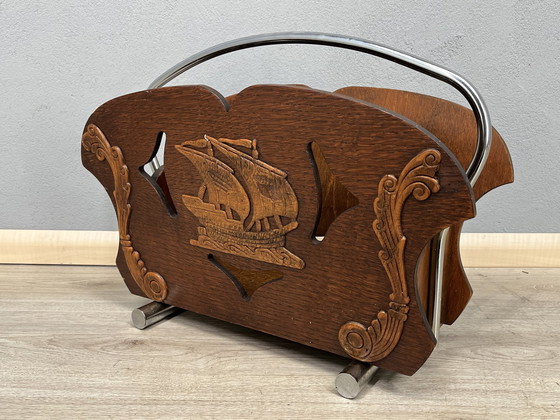 Image 1 of Vintage Tijdschriftenhouder
